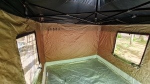 KAMP ÇADIRI  ( 40 mm siyah iskeletli )