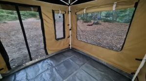 2X2 TENTE / ÇADIR - 30 mm iskelet (SAZ DESEN KAMUFLAJ - K.BEJ) BAGAJ BOY